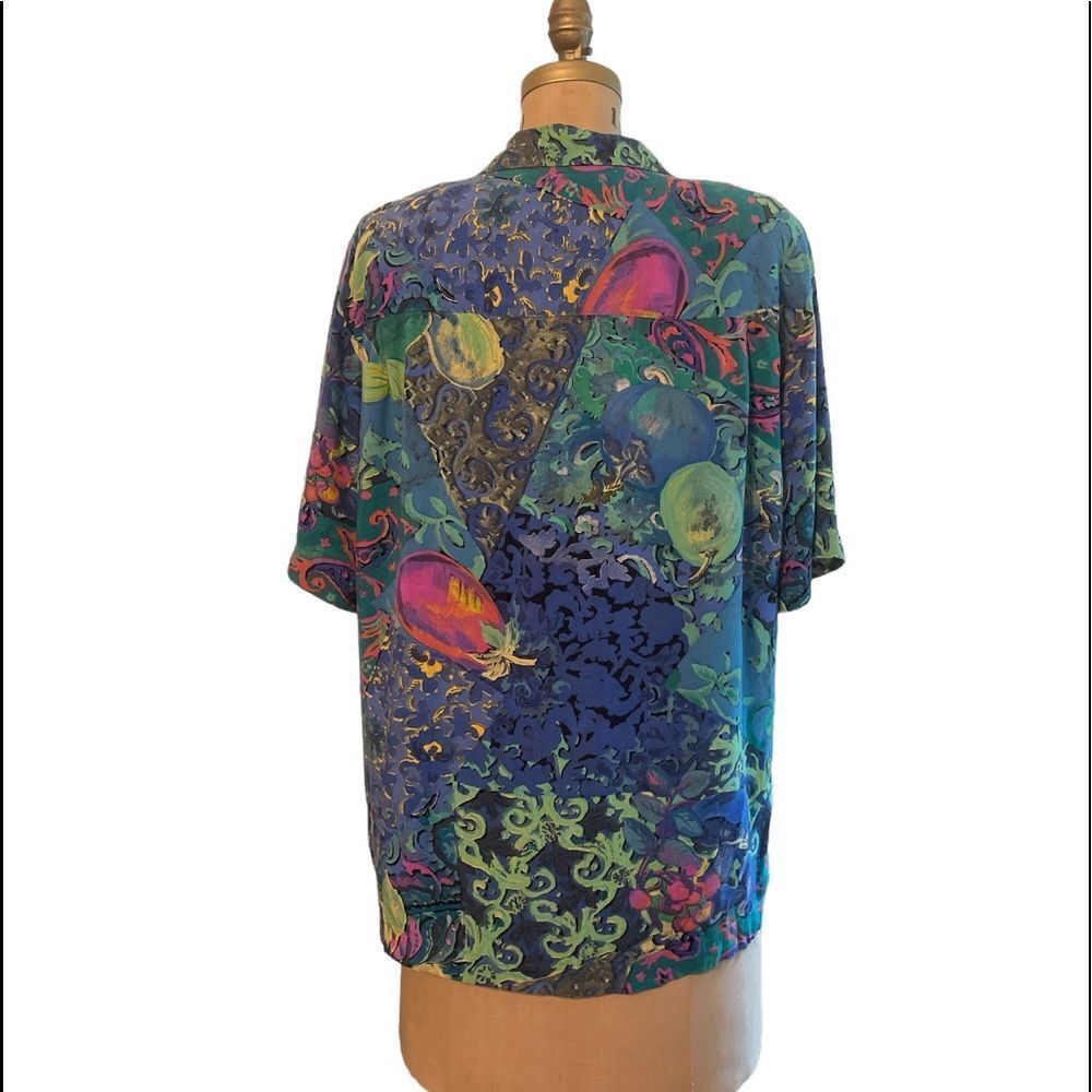 Z Cavaricci Abstract Patterned Button Down Shirts… - image 3